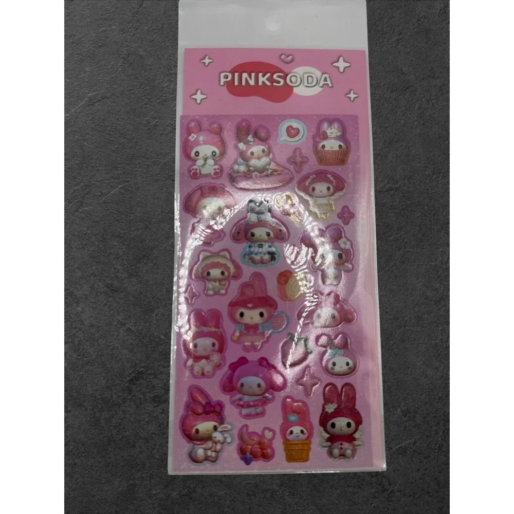 Sanrio My Melody‎ Stationery Set Pink Spiral Notebook Stickers Memo Pad